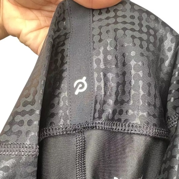 PELOTON Show Up Digital Foil High Waist Legging Full Length Black Plus Size XXL - Picture 5 of 8